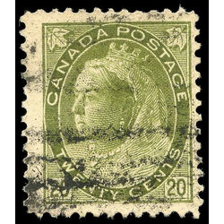 canada stamp 84xx queen victoria 20 1900 T 84 D