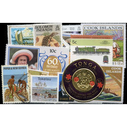 british pacific islands stamp packet
