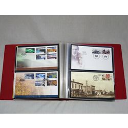 unisafe fdc album with 103 different official canada post first day covers from january 2001 to may 2004