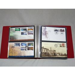 unisafe fdc album with 103 different official canada post first day covers from january 2001 to may 2004