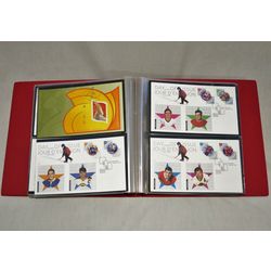 unisafe fdc album with 103 different official canada post first day covers from january 2001 to may 2004