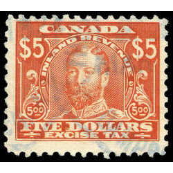 canada revenue stamp fx18 george v excise tax 5 1915