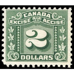 canada revenue stamp fx85 three leaf excise tax 2 1934