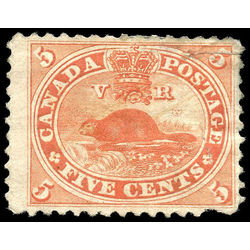 canada stamp 15 beaver 5 1859 m fog 005
