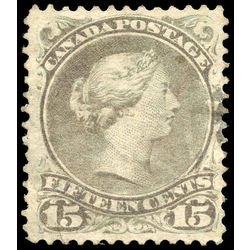 canada stamp 29a queen victoria 15 1874 u vf 005