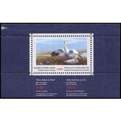 canadian wildlife habitat conservation stamp fwh5 snow geese 7 50 1989 m vfnh 001