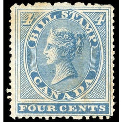 canada revenue stamp fb4 first bill issue 4 1864