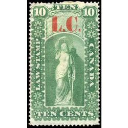 canada revenue stamp ql1a law stamps 10 1864