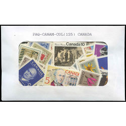 collection of 125 canada mint stamps