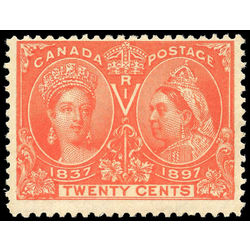 canada stamp 59 queen victoria diamond jubilee 20 1897 M FNH 006