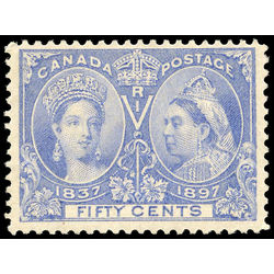 canada stamp 60ii queen victoria diamond jubilee 50 1897 M FNH 004