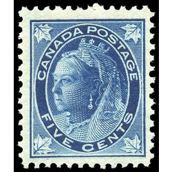 canada stamp 70 queen victoria 5 1897 m vfnh 009