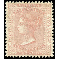 british columbia vancouver island stamp 2 queen victoria 2 d 1860 m vf 007