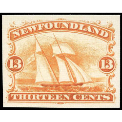 newfoundland stamp 30pi ship 13 1866
