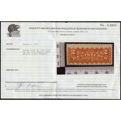 canada stamp f registration f1b registered stamp 2 1888 m vfnh 003