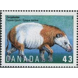 canada stamp 1529 coryphodon eocene epoch 43 1994