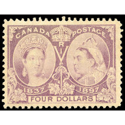 canada stamp 64 queen victoria diamond jubilee 4 1897 M VF 010
