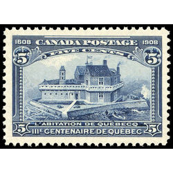 canada stamp 99 champlain s habitation 5 1908 m xfnh 009