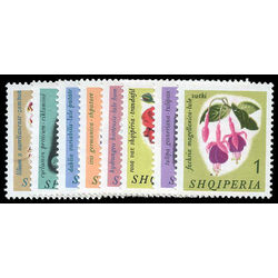 albania stamp 833 840 flowers 1965