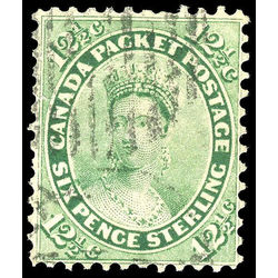 canada stamp 18 queen victoria 12 1859 u vf 008