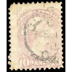canada stamp 40e queen victoria 10 1874 u vg 002