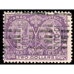 canada stamp 62 queen victoria diamond jubilee 2 1897 U F 009