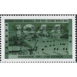 canada stamp 1537 d day beachhead 43 1994