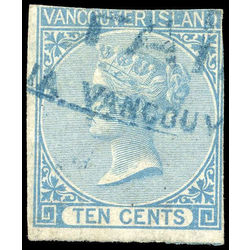 british columbia vancouver island stamp 4 queen victoria 10 1865 u f 007