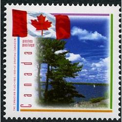 canada stamp 1546 flag with scene of lake 43 1995