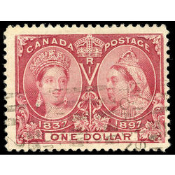 canada stamp 61 queen victoria diamond jubilee 1 1897 U F VF 021