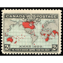 canada stamp 86iii christmas map of british empire 2 1898 m fnh 003
