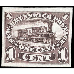 new brunswick stamp 6pi locomotive 1 1860
