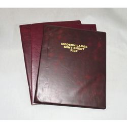 3 modern large used mint sheet file books