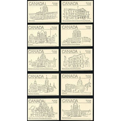 collection of 10 different booklet designs of bk82a