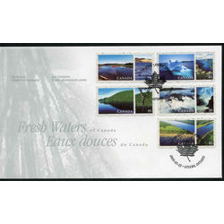 canada stamp 1855 fresh waters of canada 2000 FDC