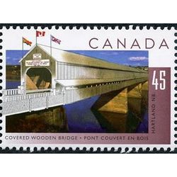 canada stamp 1572 hartland covered wooden bridge hartland nb 45 1995