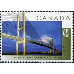 canada stamp 1573 alex fraser bridge delta bc 45 1995