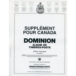 annual supplement for the dominion canada stamp album french version