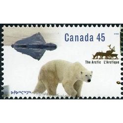 canada stamp 1574 polar bear caribou 45 1995