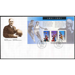 canada stamp 1344 basketball 1 66 1991 FDC
