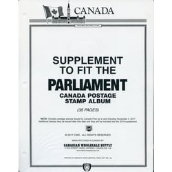 annual supplement for the parliament canada stamp album