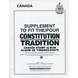 annual supplement for the tradition or constitution canada stamp albums