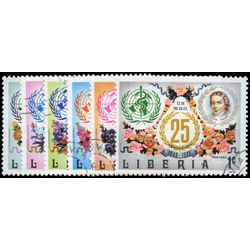 liberia stamp 641 6 25th anniversary of who 1973