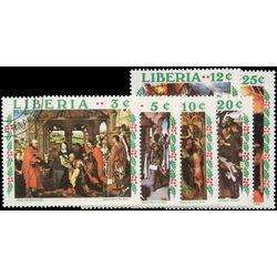 liberia stamp 534 39 paintings adoration of the kings 1970
