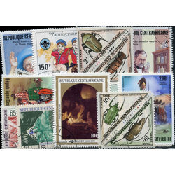 central africa republic stamp packet