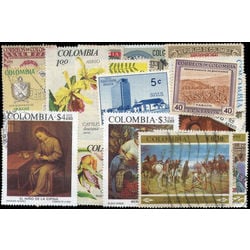 colombia stamp packet