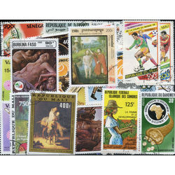 french colonies pictorials stamp packet