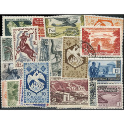 french equatorial africa stamp packet
