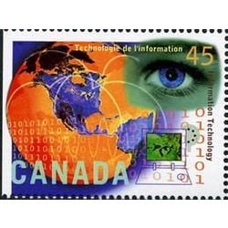 canada stamp 1597 information technology 45 1996