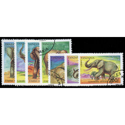 tanzania stamp 792 98 elephants 1991